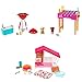 Barbie Playset Barbecue con Griglia con Mini Bambola, Cucciolo e Accessori, Giocattolo per Bambini 3+Anni, GRG76