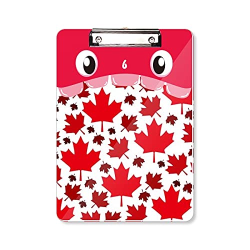 Dossier à tête plate bloc-notes A4 avec motif de feuilles d'érable canadiennes