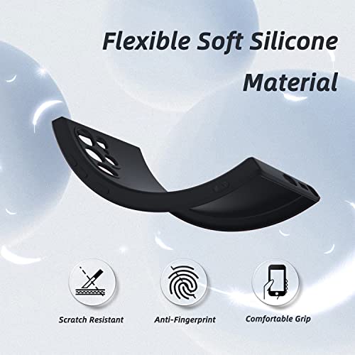 Image of DIZORO Samsung Galaxy S21 Ultra Case 6.8inches, Liquid Silicone Gel Rubber Shockproof Case Soft Microfiber Cloth Lining Cushion Compatible for Samsung S21 Ultra (Black)
