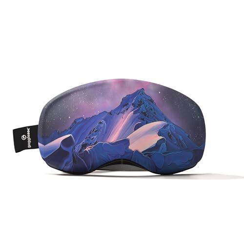 GOGGLESOC Goggle Soc Pro Cover - Stretch Microfiber, Artistic Design, Scratch Protection, Universal Fit - Ski, Snowboard, First Descents, One Size