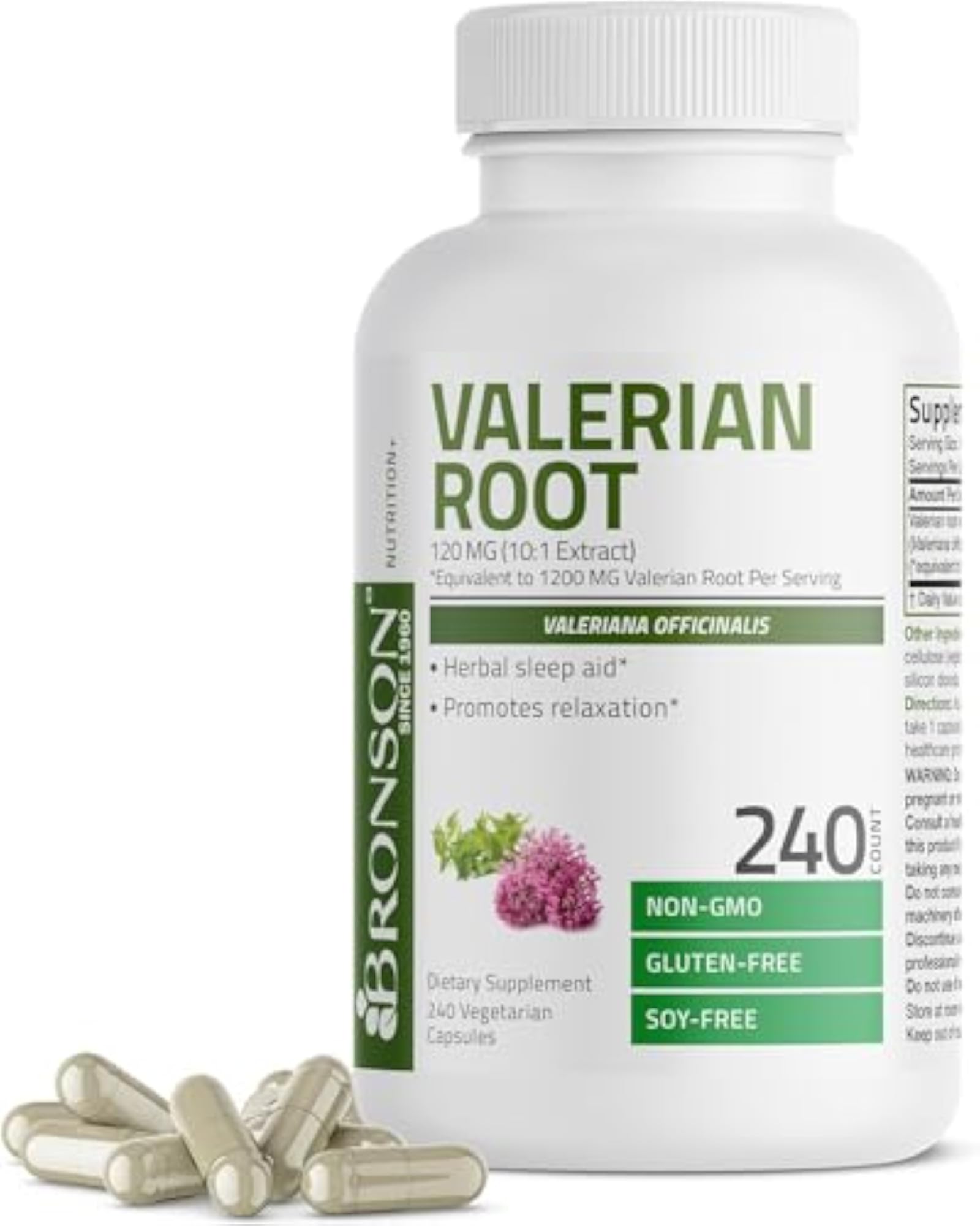 Valerian Root Capsules, 240 Count