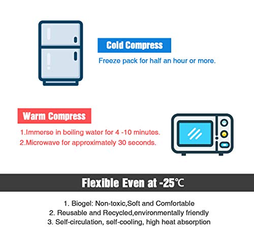 Homewit - Compresse in gel calde, 10 pezzi, per