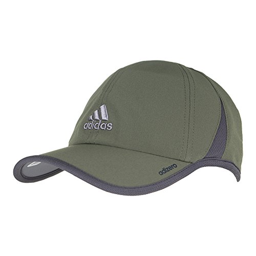 adidas Men's Adizero 2 Relaxed Performance Cap, Base Green/Dark Grey/Grey, One Size