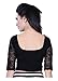 Fressia Fabrics Readymade Free Size Saree Blouse for Women Party wear Choli Black