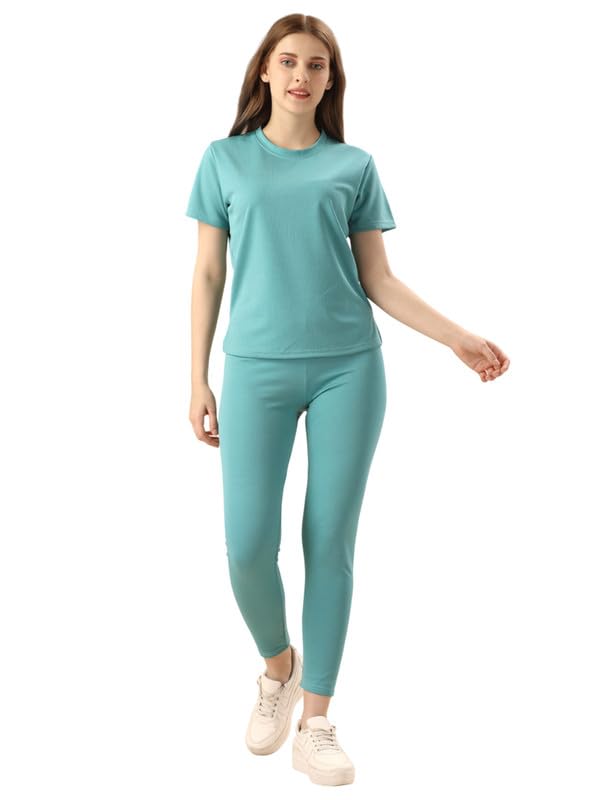 Image of DTR FASHION Cotton Blend Styled With Solid Lining Tracksuit | Co-ord Set For Women| Active Wear Suit Set For Women