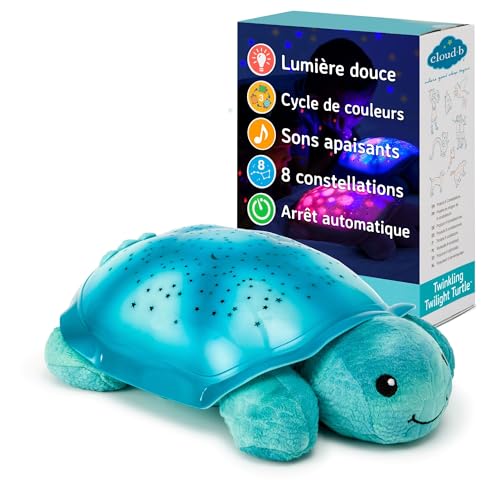 Cloud b Veilleuse Apaisante Projecteur d'étoiles avec sons apaisants | Luminosité douce | 3 couleurs | Arrêt automatique | Veilleuse...