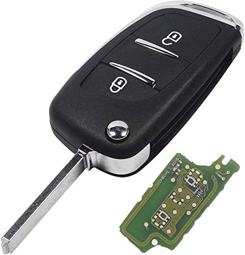 Clé complète électronique 2 boutons pour résoudre vos problèmes de centralisation Peugeot Citroën