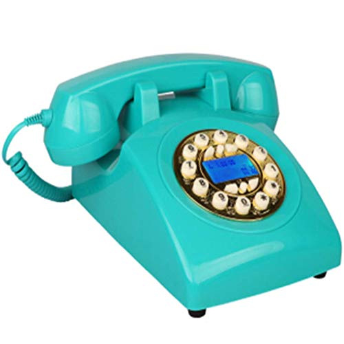 Telefone vintage estilo anos 70, telefone fixo retrô autêntico retrô