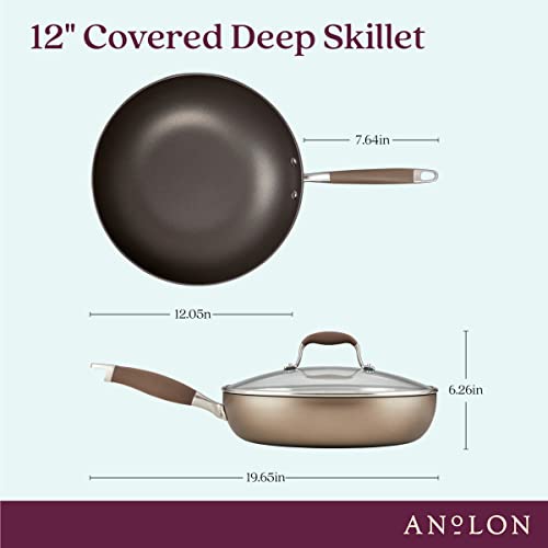 Anolon Advanced Home Hard-Anodized Nonstick Skillets (12-Inch With Lid, Bronze) #TOP1