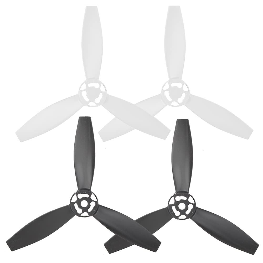 KIMISS 4 pezzi RC aereo accessori di ricambio Fit Bebop 2 eliche modificate per Bebop DroneType C (2 nero 2 bianco)
