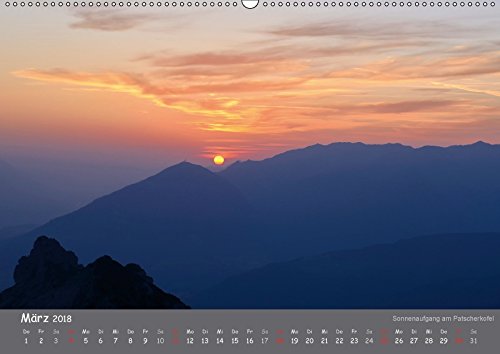 Traumhafte Bergwelt Kalender (Wandkalender 2018 DIN A2 quer): Im Zauber des Lichts (Monatskalender, 14 Seiten ) (CALVENDO Natur) [Kalender] [Apr 01, 2017] Kehl, Michael
