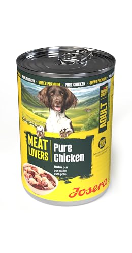 JOSERA Meat Lovers Pure Chicken (6 x 400 g) | Adult | Premium Nassfutter für ausgewachsene Hunde | extra viel Hühnerfleisch (68%) | Monoprotein | getreidefrei | Hundefutter nass | 6er Pack – Bild 4