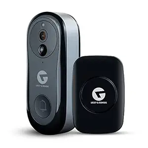 L&G Video Doorbell V2 with Extra Chime | WiFi Wireless Video Door Bell with Multi-User Sharing | 2-Way Communication | Coloured Night Vision | Free Chime with 50 Ringtones