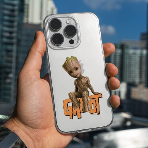Ert Group Mobile Phone Case For Apple Iphone 14 Pro Original And Officially Licensed Marvel Pattern Groot 005 Optimally Adapted To The Shape Of The Mobile Phone, Partially Transparent #TOP6