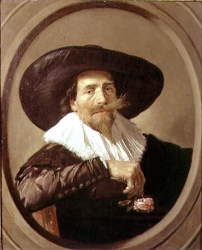 Tableaux peinture sur toile de Frans Hals pour decoration de chambre 60x90cm