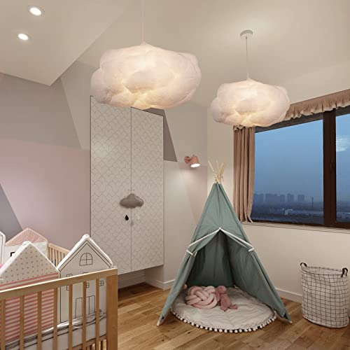 Arturesthome 1-Light Cloud Pendant Lighting,Modern Fluffy Cotton Chandelier Ceiling Light