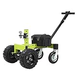 Tow Tuff Electric Trailer Dolly, 24V 800W Motor with Adjustable Hitch Height, 4-Wheel Design for Boat, Cargo, and Utility Trailers, 4500 Lb Cap, Green