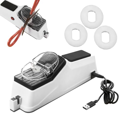 Knucker Shardeer - Elektrisches Messer mit zwei Schlitzen mit Nicht -Slip -Basis | Hohe Präzision rostfreie Edelstahlmesser | Cheveux Electric Knucker Shardeer - Elektrisches Messer mit zwei Schlitzen mit Nicht -Slip -Basis | Hohe Präzision rostfreie Edelstahlmesser | Cheveux Electric
