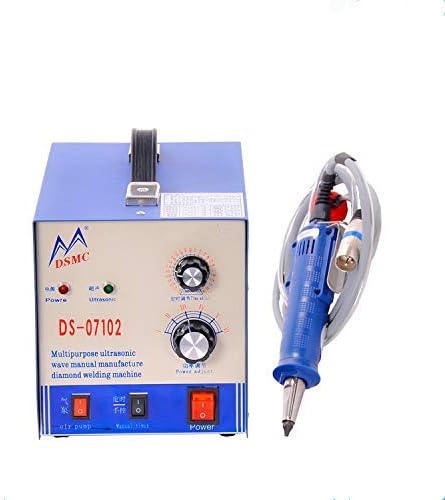 YUCHENGTECH Ultrasonic Hot Fixing Rhinestone Setting Machine Ultrasonic Self-priming Hot Drilling Machine Hot Drilling Hot Fixing Rhinestone Stones Studs Setter (110V)