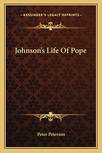 Johnson's Life Of Pope