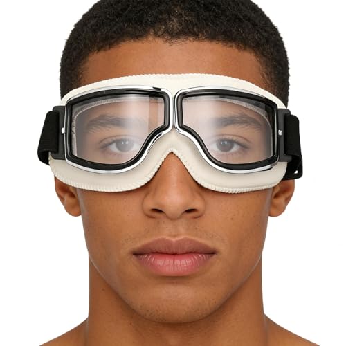 Gafas de moto con protección UV y acolchado para quad y ciclismo 6