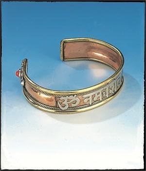 India Arts Pulsera de Cobre - OM Namo Shiva
