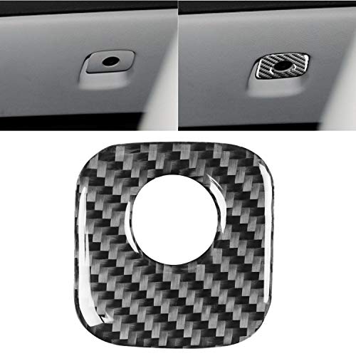 RRX Car Co-pilot Glove Box Keyhole Panel Cover for Chevrolet Corvette C6 2005-2013 Real Carbon Fiber Glove Door Handle Sticker Interior Car Accessories (Carbon)