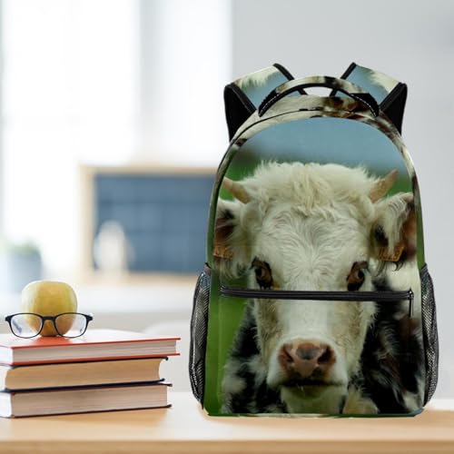 Sac de voyage imprimé vache herbivore prairie multicolore au design unique