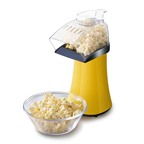 Comparison: Best Popcorn Popper For Roasting Coffee 4 Elite Gourmet Fast Hot Air Popcorn Popper, 1300W Electric Popcorn Maker with Measuring Cup & Butter Melting Tray, Oil-Free, Great for Home Party Kids, Safety ETL Approved, 4-Quart, Yellow