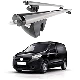 2 Piezas Coche Barras de Techo, para Dacia Dokker Van (2012-2021) Coche Barras de Techo Portaequipajes Hook Barras Transversales