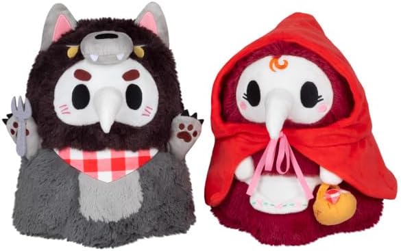 Squishable - Mini Red Riding Hood & Wolf Plague Set of Toys - The Mysterious Doctor Plague Collection - 10.75 in - Soft Toy Collectible Stuffed Animal