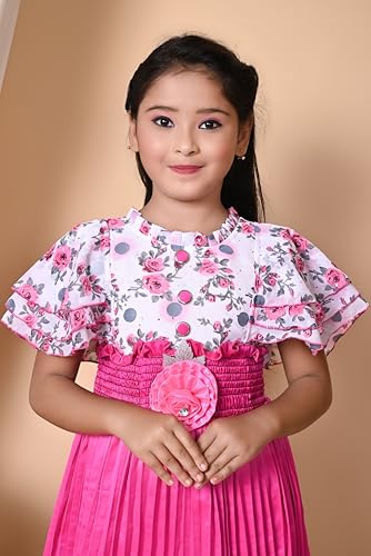Buy Quipple Floral Printed Dress for Girls | Breathable Kids Frock