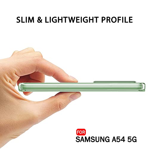 Image of TheGiftKart Back Cover Soft Case for Samsung Galaxy A54 5G | Best Camera Protection | Inbuilt Dust Plugs & Anti-Slip Grip | Ultra Clear Slim Back (Silicone | Transparent)