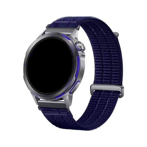 [MHGREF] 18/20/22mm�ʋC���O���f�[�V�����҂݃i�C�������v�x���g�ɓK������Huawei Watch GT Runner 2(Deep Blue,18mm)