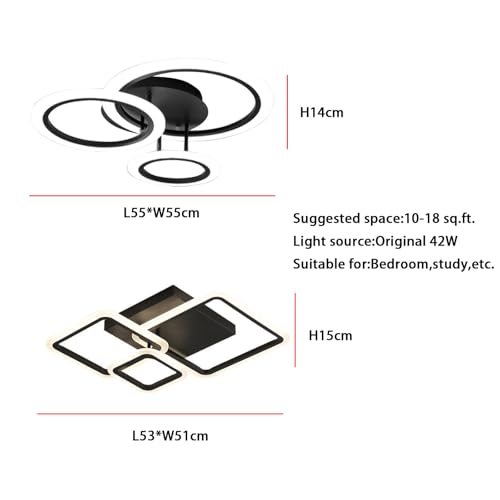 Lámpara de techo con control remoto para regular luz fría y cálida 6