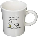 「 PEANUTS(ピーナッツ) 」 スヌーピー キーワード フレンズ 磁器 マグカップ 8.5cm 白 604145