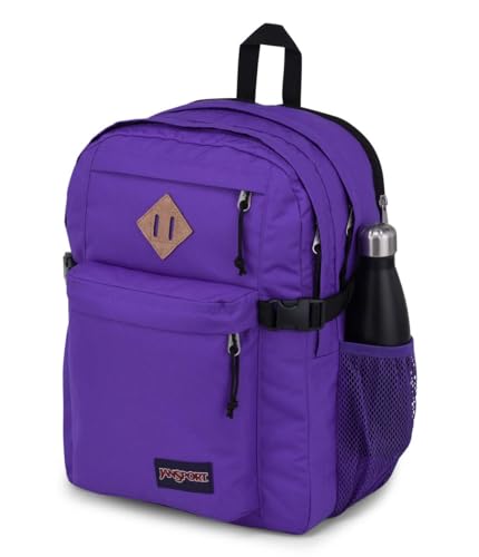 Image of JanSport Main Campus Backpack - Travel or Work backpack w 15-Inch Laptop Sleeve and Dual Water Bottle Pockets, Party Plum