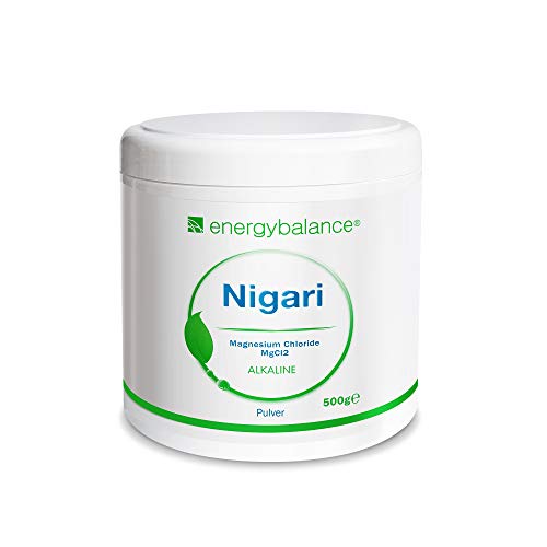 EnergyBalance Chlorure de magnésium-Poudre de Nigari 500g - Chlorure de magnésium à partir de saumure brute - Convient aux diabétiques et végétaliens - Sans gluten et sans lactose - Sans additifs - Qualité de la marque de Suisse