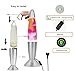 Mindiverse Liquid Motion Lamp with Remote 17 Colors Changing, 13.5 Inch Magma Motion Lamp for Home Decor, Bedroom, Office (Silver)