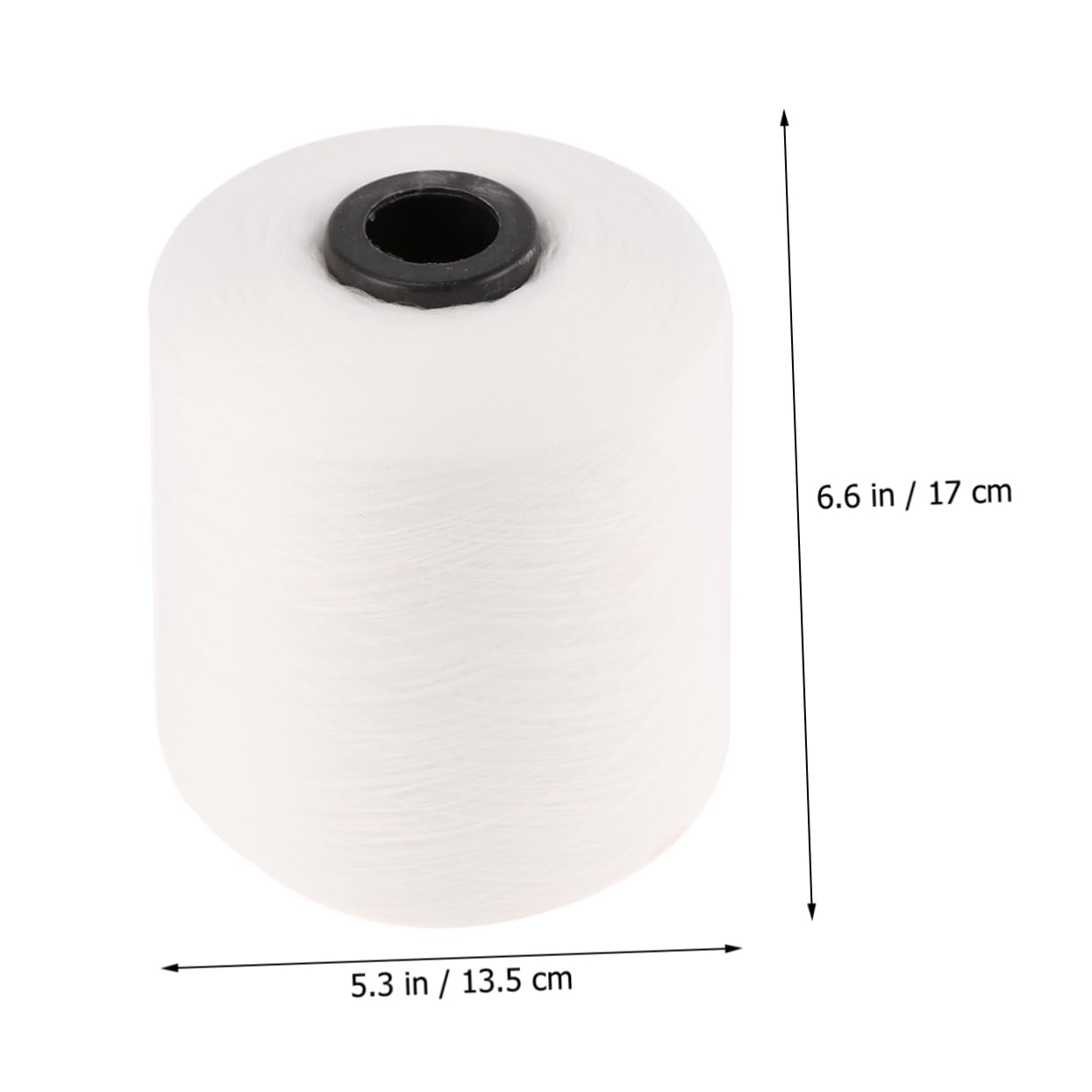 NUOBESTY Hilo De Coser Para Ropa y Pantalones, 2 Rollos Blancos 27400m 150d, Hilo De Coser Resistente Baja Elasticidad, Uso Costura y Bordado, Adecuado Para Hogar y Confección