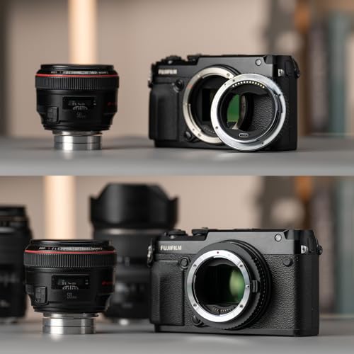 Image of VILTROX EF-GFX II Lens Mount Adapter EF /EF-S to GFX Mount Auto Focus Lens Adapter Compatible with Canon EF /EF-S Lenses to Fujifilm GFX-Mount Cameras GFX 50S GFX 50R GFX100