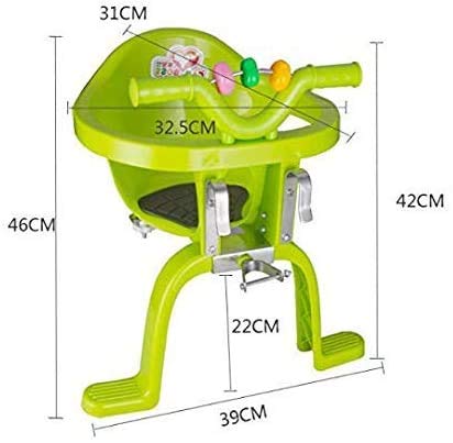 Siège enfant vélo avant plastique pour bébé installé en sécurité - 4