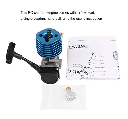 18 RC Car Nitro Engine SH 18 Nitro Engine 36000 RPM 2.74CC with Pull Starter Recoil Start for 1/10 HSP HPI Nitro Buggy Truggy Truck Drift Car - Thumbnail 5