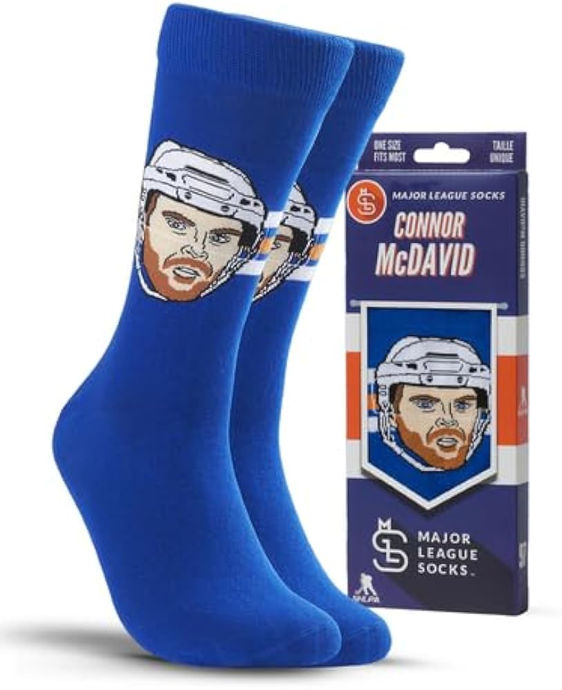 NHL埃德蒙顿油人队球袜 - 冬季运动爱好者礼物