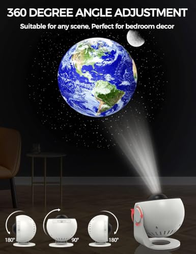 Image of Galaxy Projector, 13 in 1 Planetarium Star Projector for Bedroom Decor | 360 Rotating Nebula Lamp, Timer ,Starry Night Light for Kids, Ceiling & Room Decoration