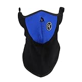 Color: azul Obahdirry Máscara de neopreno para esquí, cuello de invierno, snowboard, motocicleta, color azul