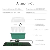 VIVOSUN 6er-Set Anzuchtset mit 25,4×52,7 cm Pflanzen-Heizmatte – Ansicht 4