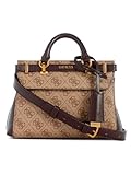 GUESS Sestri Mini Satchel, Latte Logo/Brown