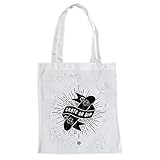  ms móvil shop Bolsa de tela Blanca con Asas Largas 33 x 36 cm Skate or die  Tote Bag Frases