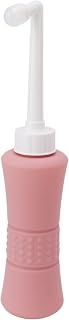 Syrisora Vaginal Douche Manual Pressure Clean 500 Ml Capacity Leak Proof Vaginal Douche Cleanser with Storage Bag for Postpartum Recovery (Pink)
